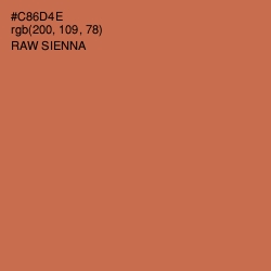 #C86D4E - Raw Sienna Color Image